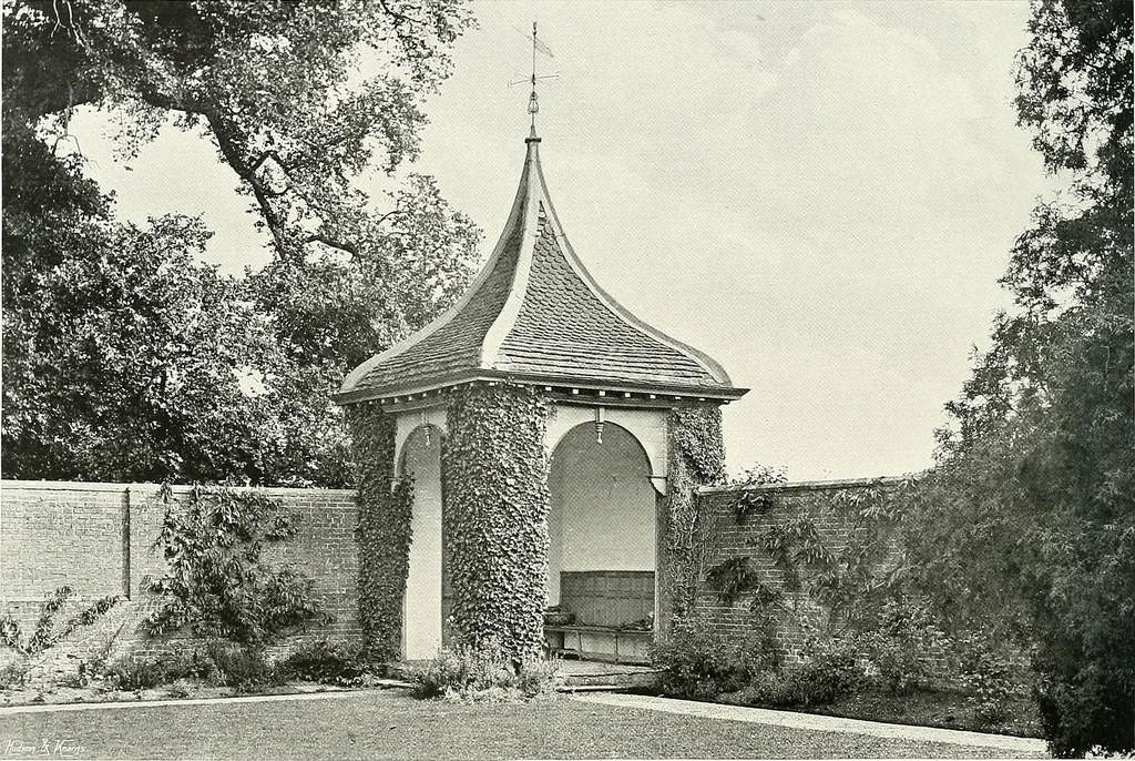 An illustration from Gardens, old and new; the country house & its garden environment, 1900, leaf 195