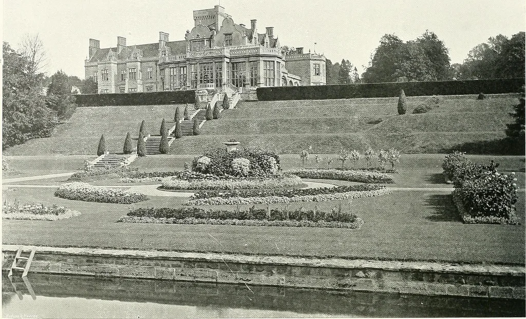 An illustration from Gardens, old and new; the country house & its garden environment, 1900, leaf 219