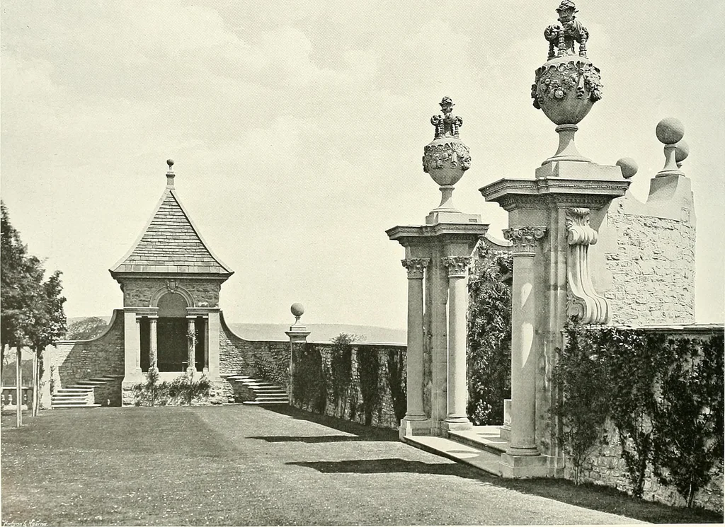 An illustration from Gardens, old and new; the country house & its garden environment, 1900, leaf 233