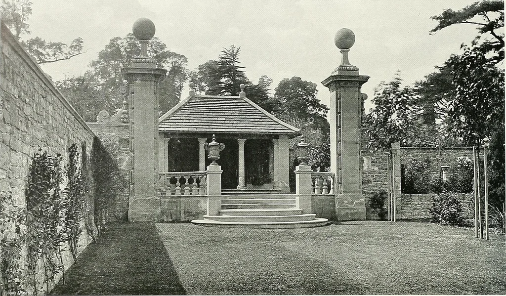 An illustration from Gardens, old and new; the country house & its garden environment, 1900, leaf 235