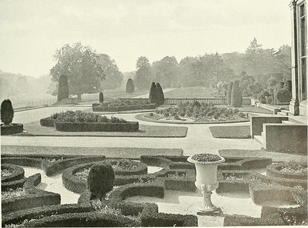 An illustration from Gardens, old and new; the country house & its garden environment, 1900, leaf 236
