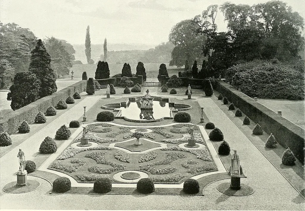 An illustration from Gardens, old and new; the country house & its garden environment, 1900, leaf 253