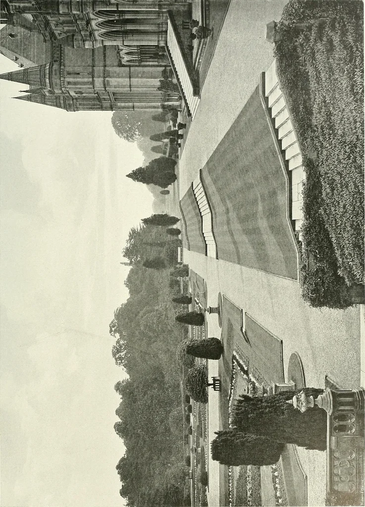 An illustration from Gardens, old and new; the country house & its garden environment, 1900, leaf 256