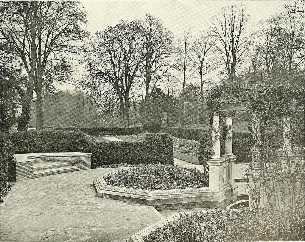 An illustration from Gardens, old and new; the country house & its garden environment, 1900, leaf 262