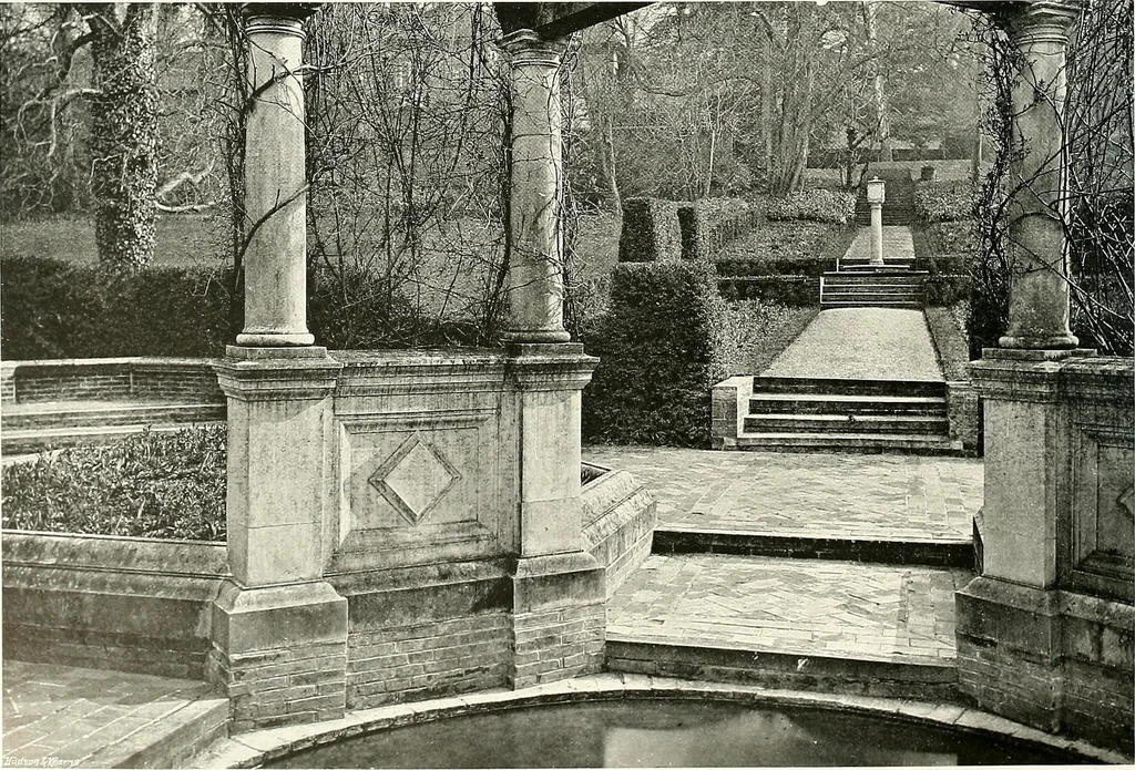An illustration from Gardens, old and new; the country house & its garden environment, 1900, leaf 263