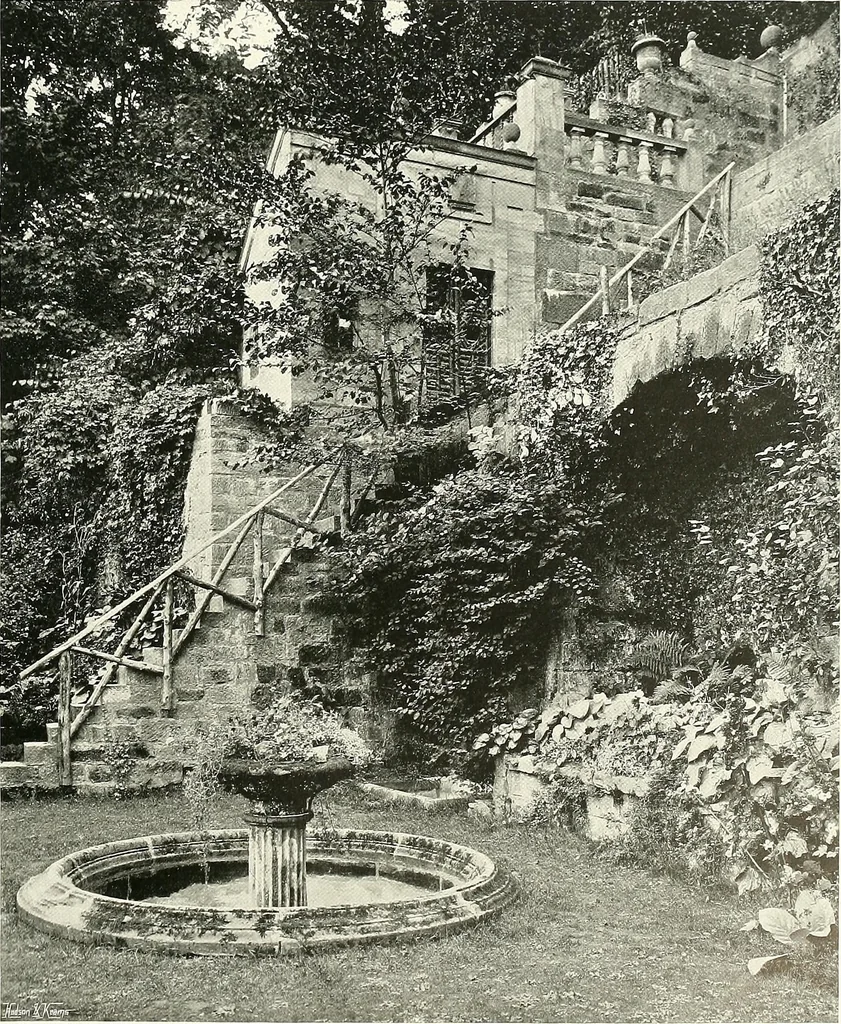 An illustration from Gardens, old and new; the country house & its garden environment, 1900, leaf 266