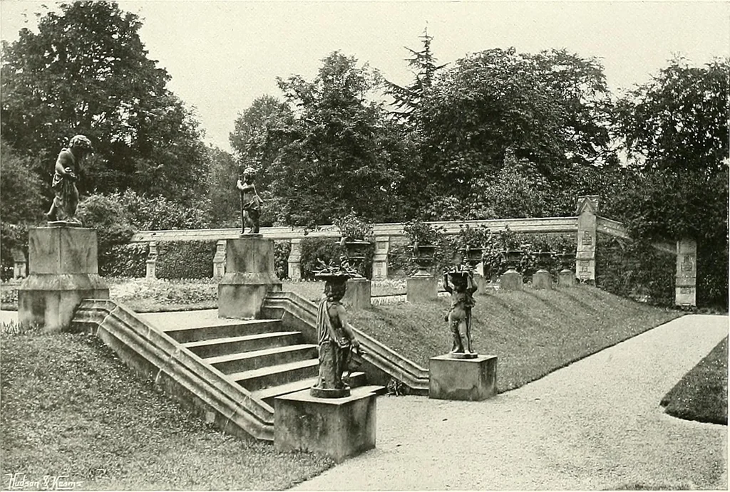 An illustration from Gardens, old and new; the country house & its garden environment, 1900, leaf 285