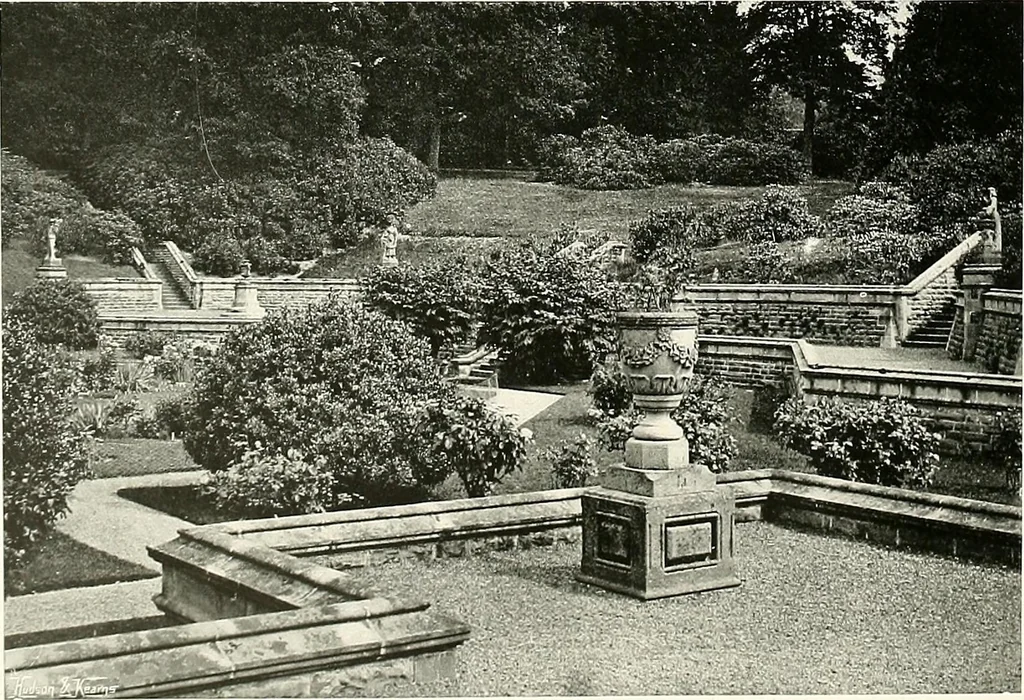 An illustration from Gardens, old and new; the country house & its garden environment, 1900, leaf 287