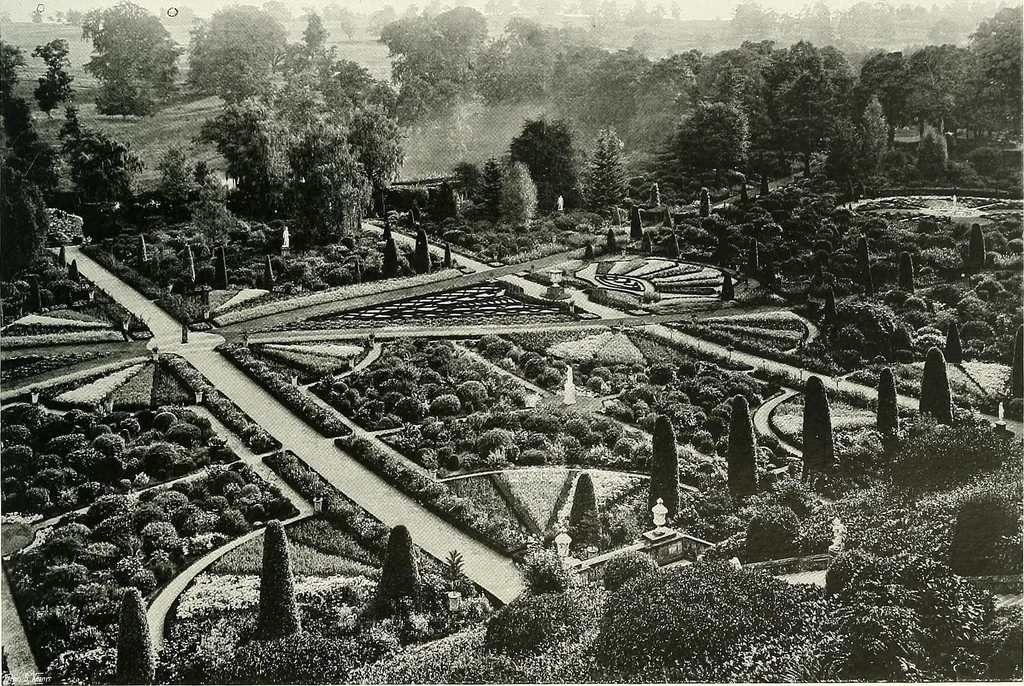An illustration from Gardens, old and new; the country house & its garden environment, 1900, leaf 52