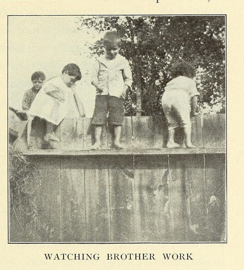 An illustration from Gardens and their meaning, 1911, leaf 37