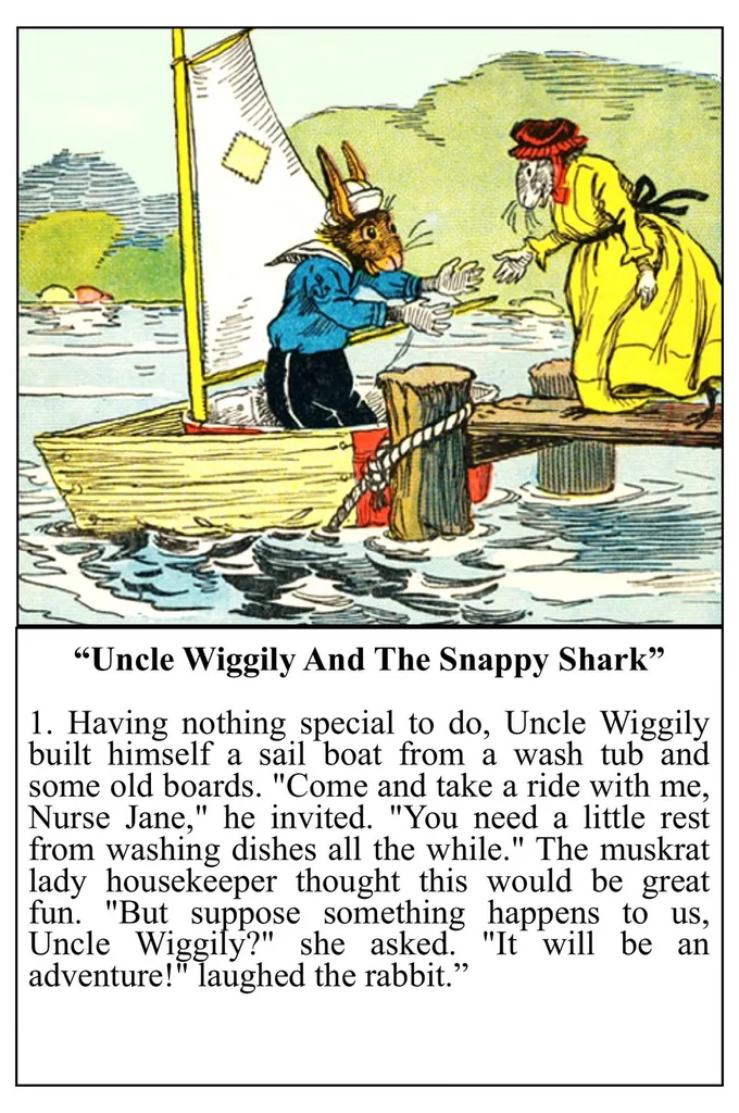 An illustration from UNCLE WIGGILY' S ROLLING HOOP-Bk28- By HOWARD GARIS - GUNSTON CLASSICS, 1919, leaf 16