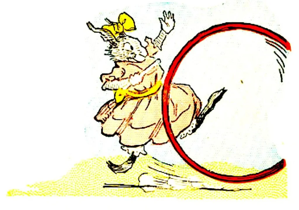An illustration from UNCLE WIGGILY' S ROLLING HOOP-Bk28- By HOWARD GARIS - GUNSTON CLASSICS, 1919, leaf 2