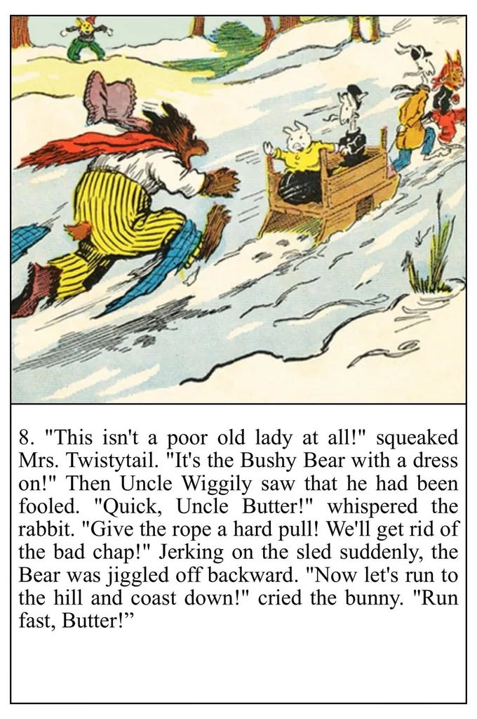 An illustration from UNCLE WIGGILY' S ROLLING HOOP-Bk28- By HOWARD GARIS - GUNSTON CLASSICS, 1919, leaf 33