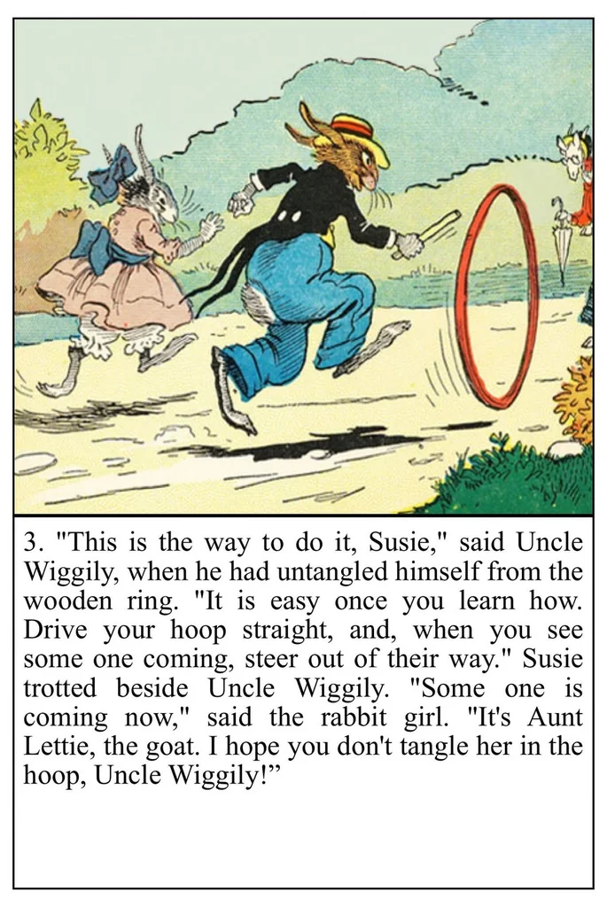 An illustration from UNCLE WIGGILY' S ROLLING HOOP-Bk28- By HOWARD GARIS - GUNSTON CLASSICS, 1919, leaf 8
