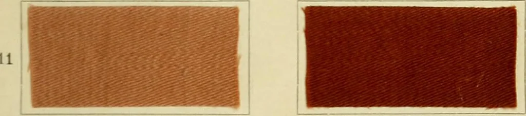 An illustration from Garment dyeing. Cassella Color Company (American branch of Leopold Cassella & Co.), 1910, leaf 59
