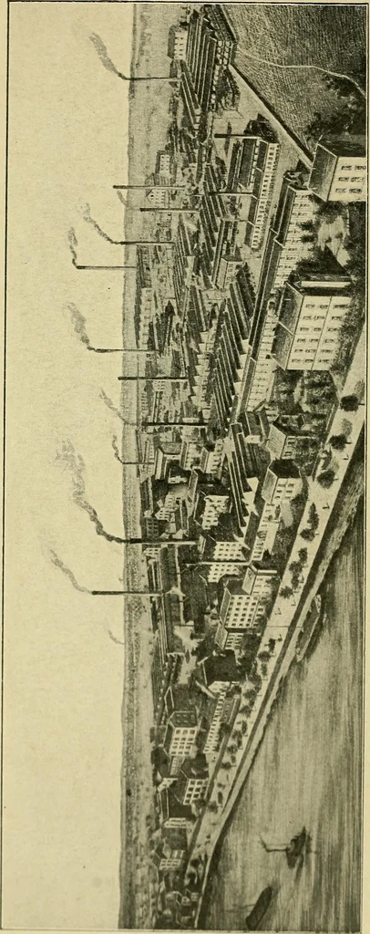 An illustration from Garment dyeing. Cassella Color Company (American branch of Leopold Cassella & Co.), 1910, leaf 6