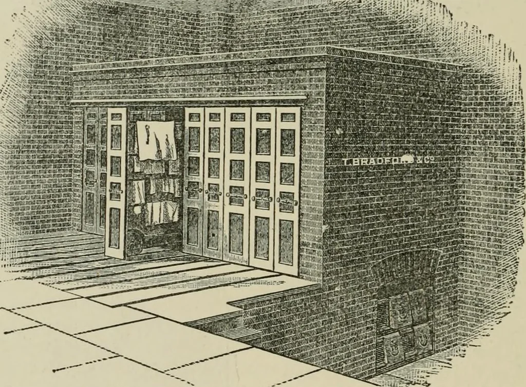 An illustration from Garment dyeing and cleaning : a practical book for practical men, 1901, leaf 146