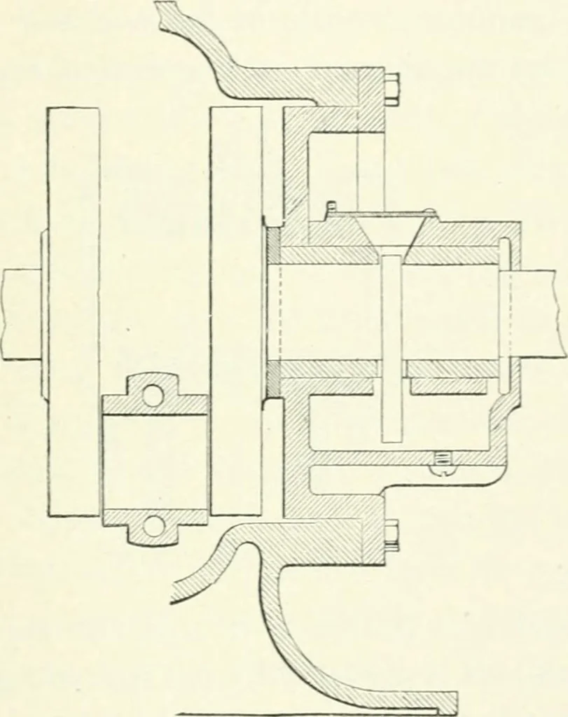 An illustration from Gas-engines and producer-gas plants; a practice treatise setting forth the principles of gas-engines and producer design, the selection and installation of an engine, conditions of perfect operation, producer-gas engines and their possibilities, the care of gas-engines and producer-gas plants, with a chapter on volatile hydrocarbon and oil engines, 1905, leaf 118