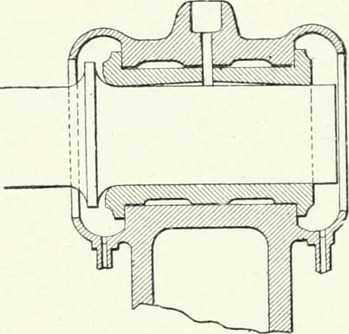 An illustration from Gas-engines and producer-gas plants; a practice treatise setting forth the principles of gas-engines and producer design, the selection and installation of an engine, conditions of perfect operation, producer-gas engines and their possibilities, the care of gas-engines and producer-gas plants, with a chapter on volatile hydrocarbon and oil engines, 1905, leaf 119