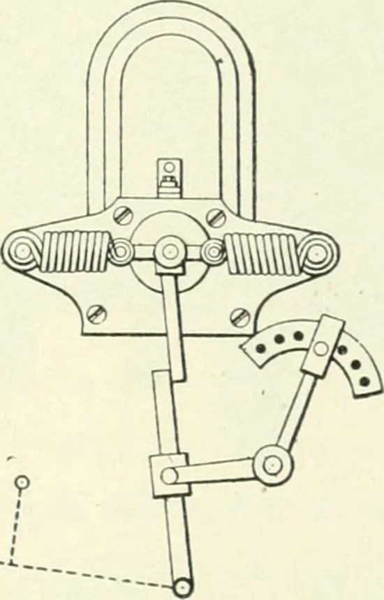 An illustration from Gas-engines and producer-gas plants; a practice treatise setting forth the principles of gas-engines and producer design, the selection and installation of an engine, conditions of perfect operation, producer-gas engines and their possibilities, the care of gas-engines and producer-gas plants, with a chapter on volatile hydrocarbon and oil engines, 1905, leaf 34