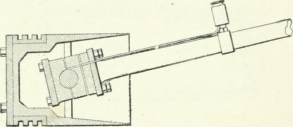 An illustration from Gas-engines and producer-gas plants; a practice treatise setting forth the principles of gas-engines and producer design, the selection and installation of an engine, conditions of perfect operation, producer-gas engines and their possibilities, the care of gas-engines and producer-gas plants, with a chapter on volatile hydrocarbon and oil engines, 1905, leaf 39