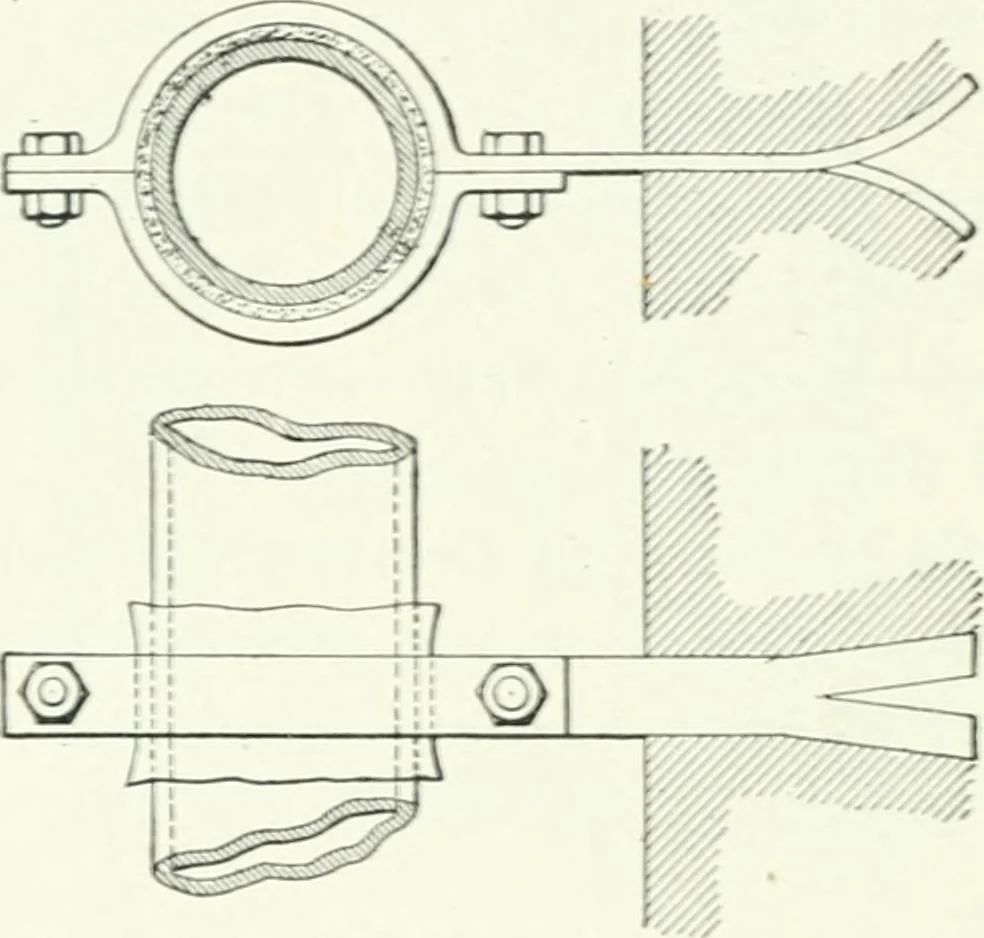 An illustration from Gas-engines and producer-gas plants; a practice treatise setting forth the principles of gas-engines and producer design, the selection and installation of an engine, conditions of perfect operation, producer-gas engines and their possibilities, the care of gas-engines and producer-gas plants, with a chapter on volatile hydrocarbon and oil engines, 1905, leaf 85