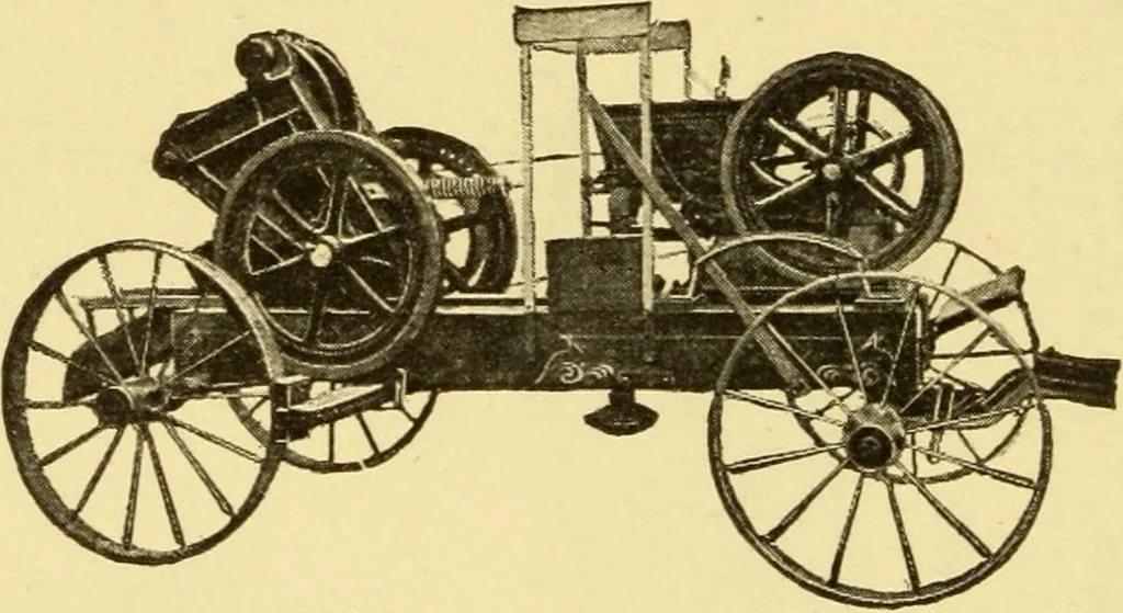 An illustration from The gasoline engine on the farm; a practical, comprehensive treatise on the construction, repair, management and use of this great farm power as applied to all farm machinery and farmer's work indoors and out .., 1913, leaf 174