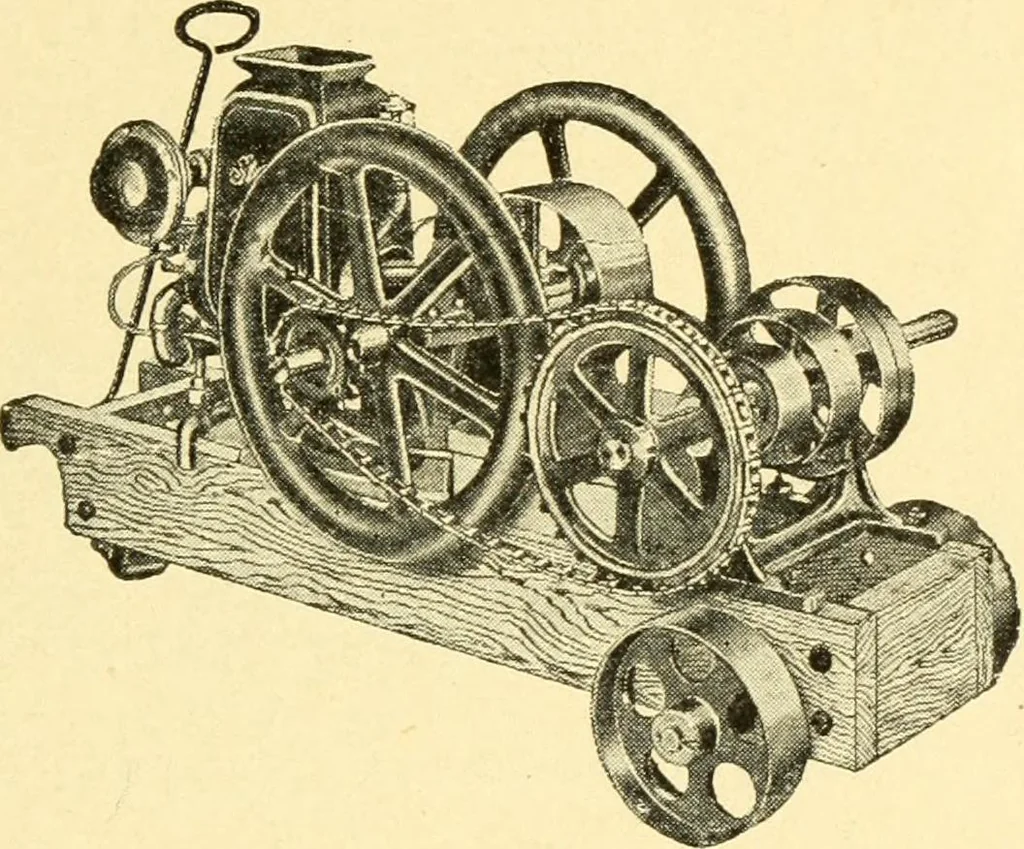 An illustration from The gasoline engine on the farm; a practical, comprehensive treatise on the construction, repair, management and use of this great farm power as applied to all farm machinery and farmer's work indoors and out .., 1913, leaf 371