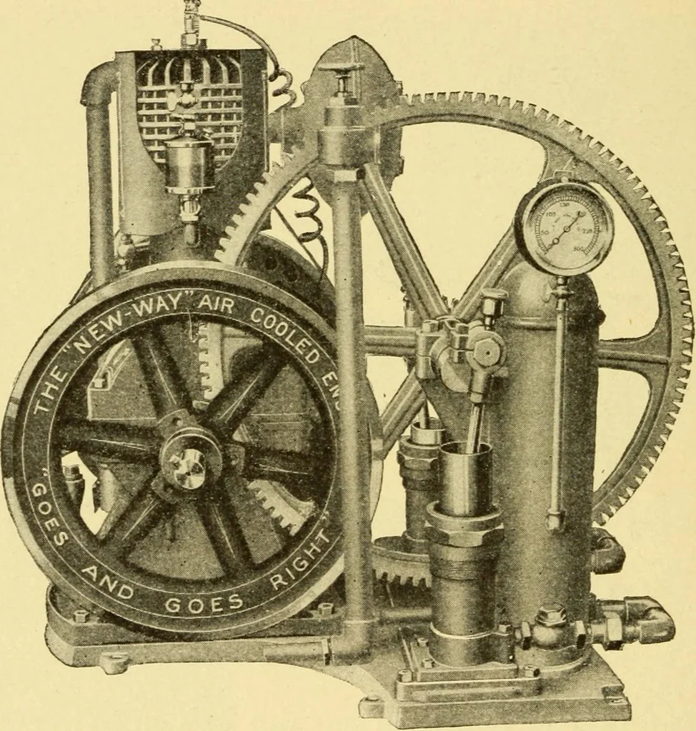 An illustration from The gasoline engine on the farm; a practical, comprehensive treatise on the construction, repair, management and use of this great farm power as applied to all farm machinery and farmer's work indoors and out .., 1913, leaf 414