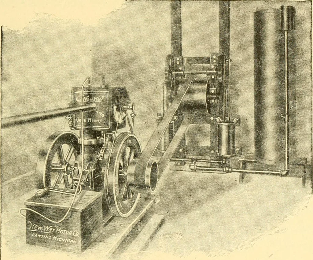 An illustration from The gasoline engine on the farm; a practical, comprehensive treatise on the construction, repair, management and use of this great farm power as applied to all farm machinery and farmer's work indoors and out .., 1913, leaf 431