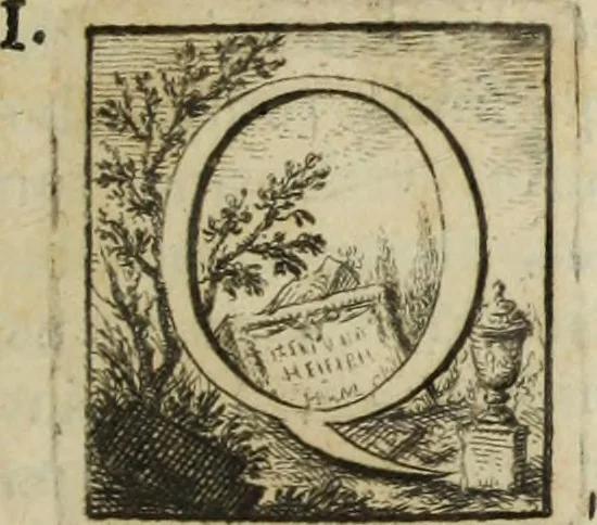 An illustration from Gasparis Aloysii Oderici ... Dissertationes et adnotationes in aliquot ineditas veterum inscriptiones et numismata accedunt inscriptiones et monumenta quae extant in bibliotheca monachorum camaldulensium S. Gregorii in Monte Coelio explicationibvs illvstrata, 1765, leaf 20