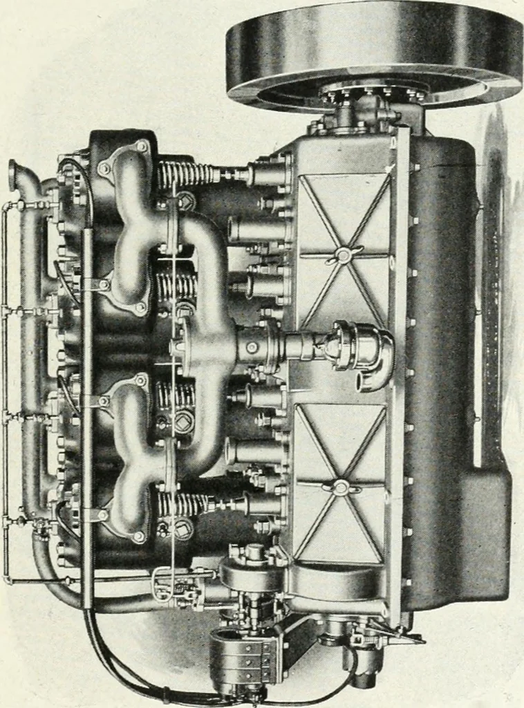 An illustration from The modern gas tractor, its construction, utility, operation and repair; a practical treatise defining every branch of up-to-date gas tractor engineering, driving and maintenance in a non-technical manner. Considers fully all types of power plants and their components, methods of drive and speed changing mechanisms. Describes design and construction of all parts, their installation and adjustment as well as practical application of tractors in the field, 1914, leaf 117