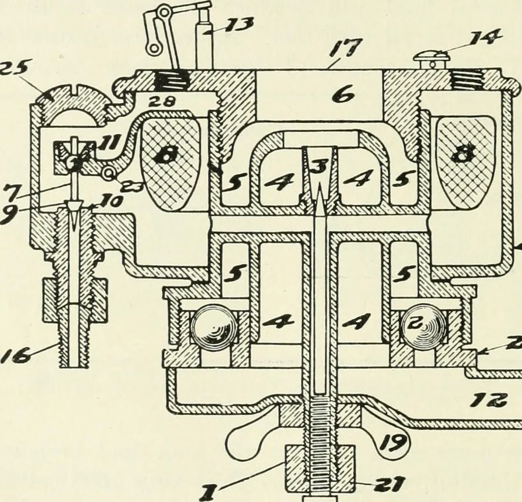An illustration from The modern gas tractor, its construction, utility, operation and repair; a practical treatise defining every branch of up-to-date gas tractor engineering, driving and maintenance in a non-technical manner. Considers fully all types of power plants and their components, methods of drive and speed changing mechanisms. Describes design and construction of all parts, their installation and adjustment as well as practical application of tractors in the field, 1914, leaf 166