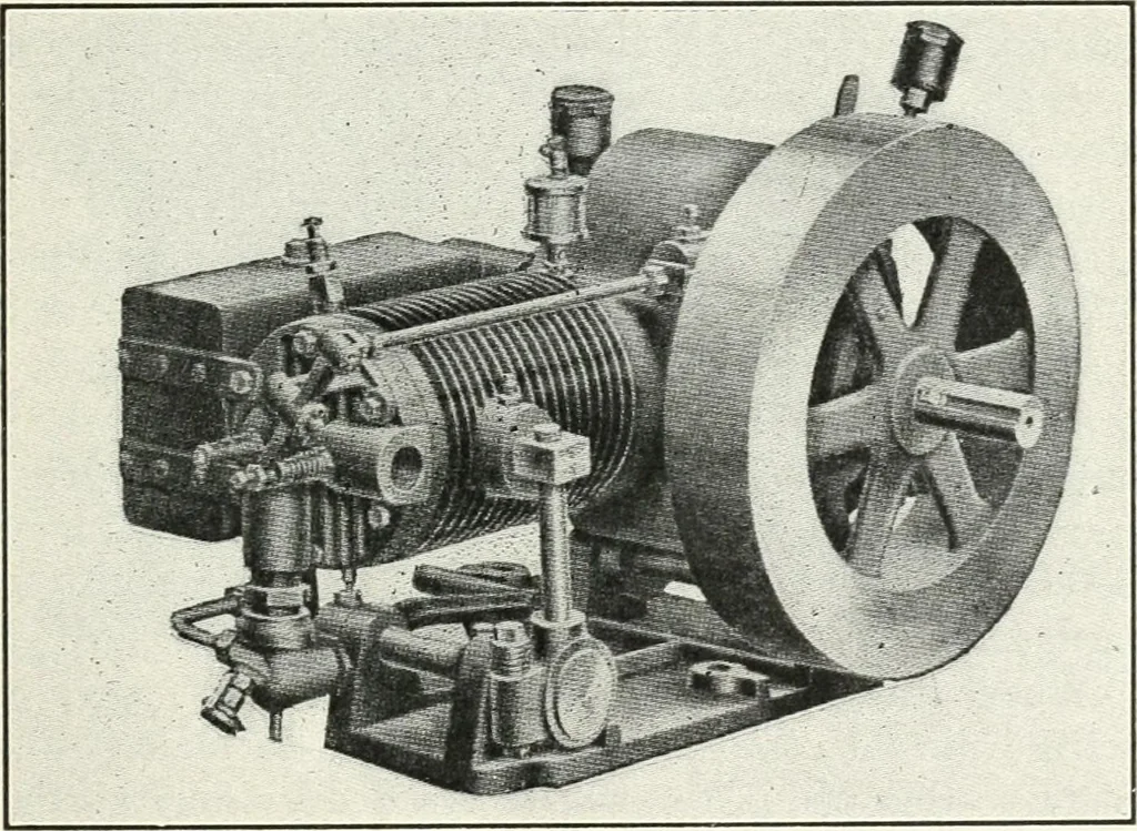 An illustration from The modern gas tractor, its construction, utility, operation and repair; a practical treatise defining every branch of up-to-date gas tractor engineering, driving and maintenance in a non-technical manner. Considers fully all types of power plants and their components, methods of drive and speed changing mechanisms. Describes design and construction of all parts, their installation and adjustment as well as practical application of tractors in the field, 1914, leaf 329