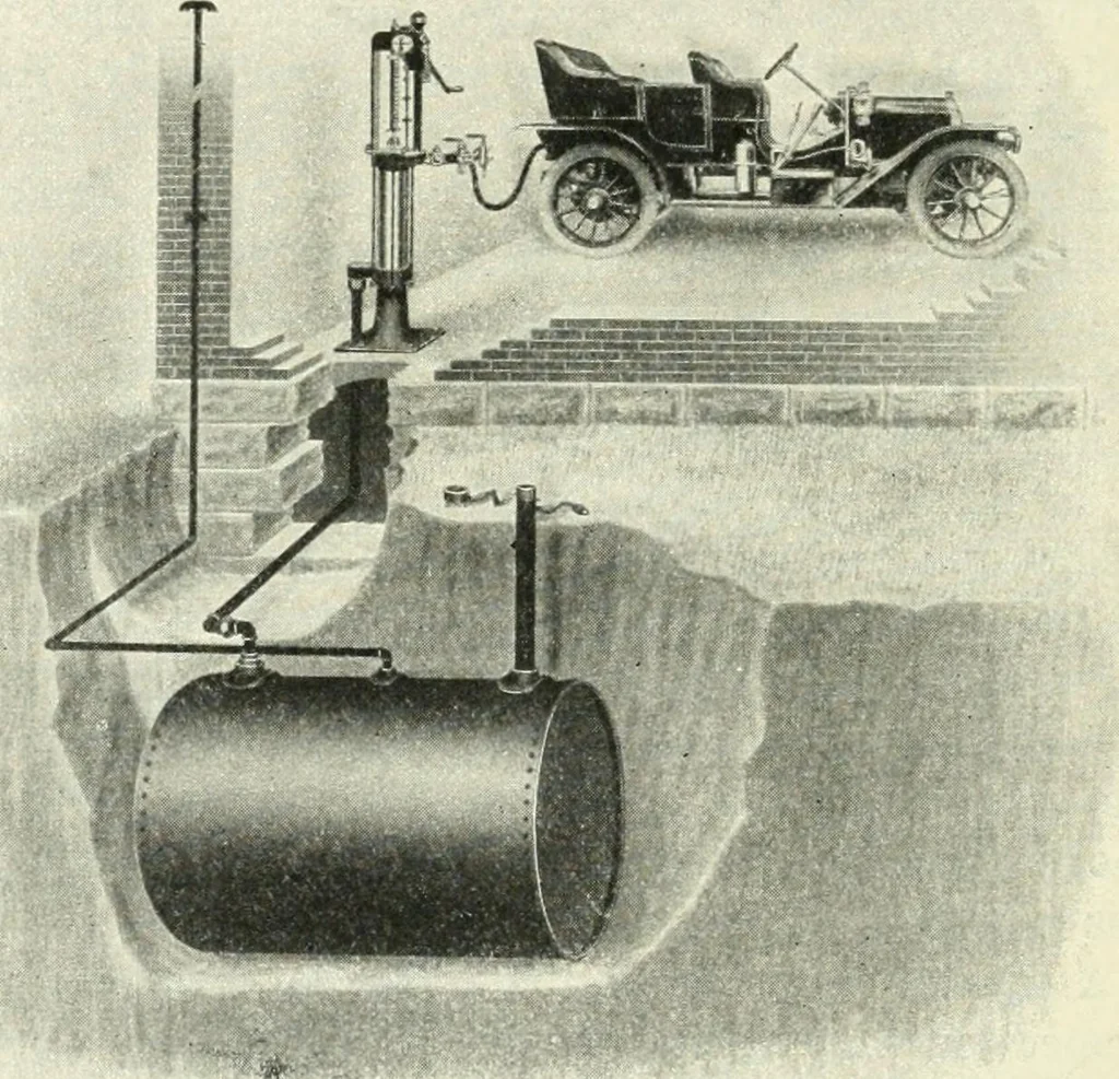 An illustration from The modern gas tractor, its construction, utility, operation and repair; a practical treatise defining every branch of up-to-date gas tractor engineering, driving and maintenance in a non-technical manner. Considers fully all types of power plants and their components, methods of drive and speed changing mechanisms. Describes design and construction of all parts, their installation and adjustment as well as practical application of tractors in the field, 1914, leaf 356