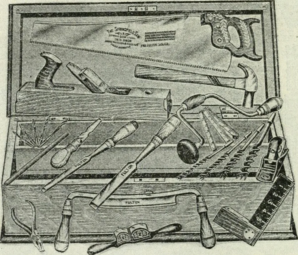 An illustration from The modern gas tractor, its construction, utility, operation and repair; a practical treatise defining every branch of up-to-date gas tractor engineering, driving and maintenance in a non-technical manner. Considers fully all types of power plants and their components, methods of drive and speed changing mechanisms. Describes design and construction of all parts, their installation and adjustment as well as practical application of tractors in the field, 1914, leaf 362