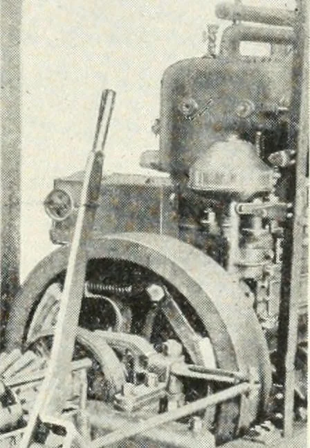 An illustration from The modern gas tractor, its construction, utility, operation and repair; a practical treatise defining every branch of up-to-date gas tractor engineering, driving and maintenance in a non-technical manner. Considers fully all types of power plants and their components, methods of drive and speed changing mechanisms. Describes design and construction of all parts, their installation and adjustment as well as practical application of tractors in the field, 1914, leaf 393