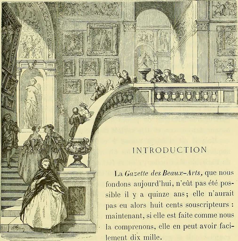 An illustration from Gazette des beaux-arts, 1859, leaf 10