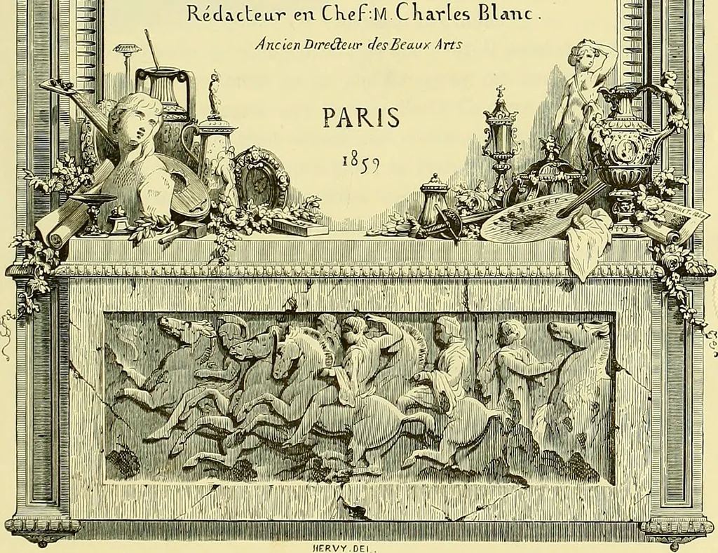 An illustration from Gazette des beaux-arts, 1859, leaf 8