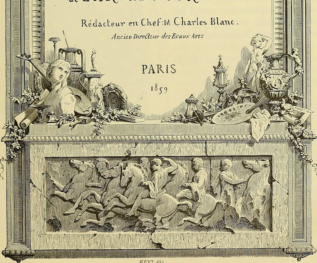 An illustration from Gazette des beaux-arts, 1859, leaf 7