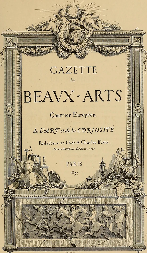 An illustration from Gazette des beaux-arts, 1859, leaf 7