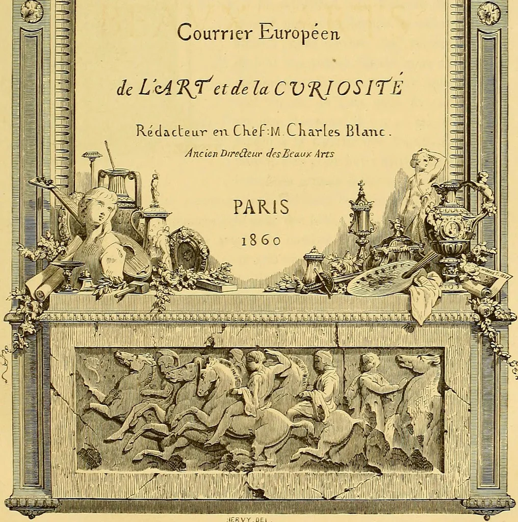 An illustration from Gazette des beaux-arts, 1859, leaf 7