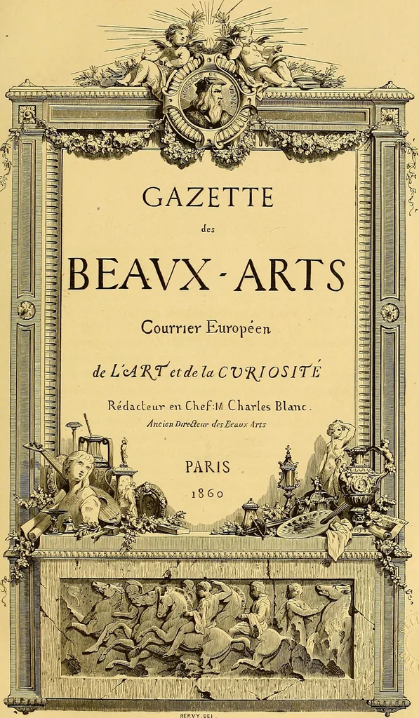 An illustration from Gazette des beaux-arts, 1859, leaf 8