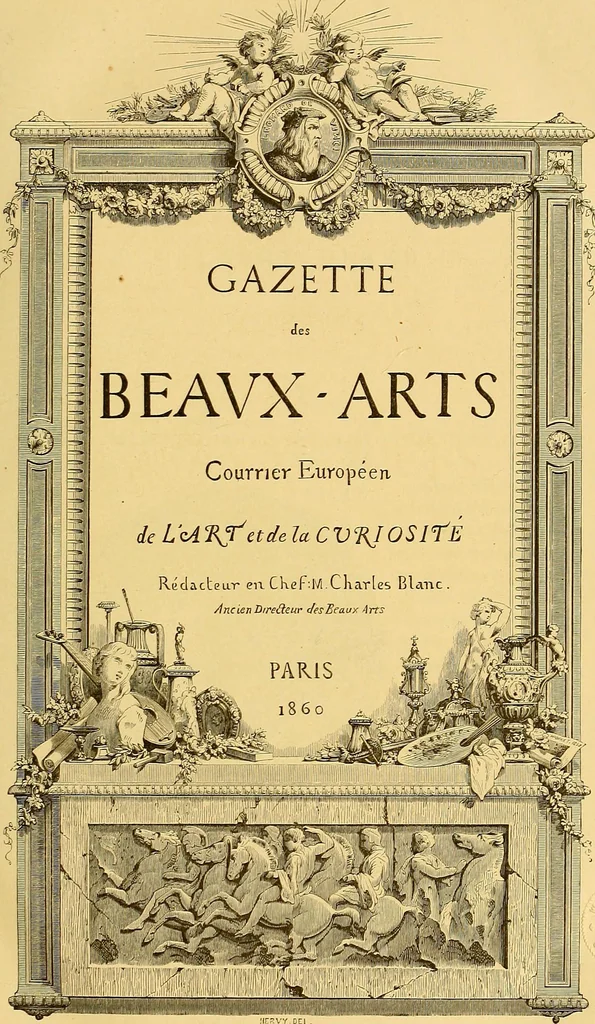 An illustration from Gazette des beaux-arts, 1859, leaf 8