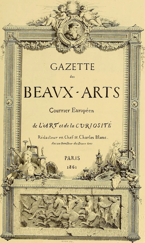 An illustration from Gazette des beaux-arts, 1859, leaf 8