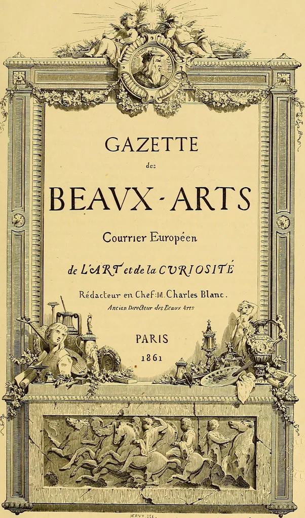 An illustration from Gazette des beaux-arts, 1859, leaf 7