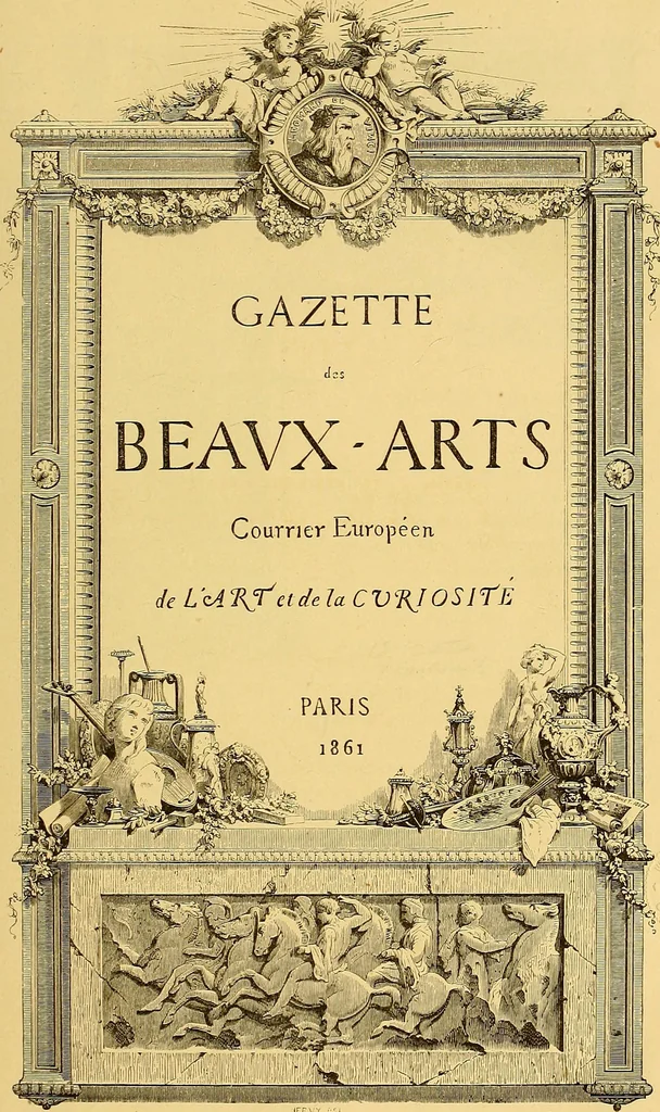 An illustration from Gazette des beaux-arts, 1859, leaf 7