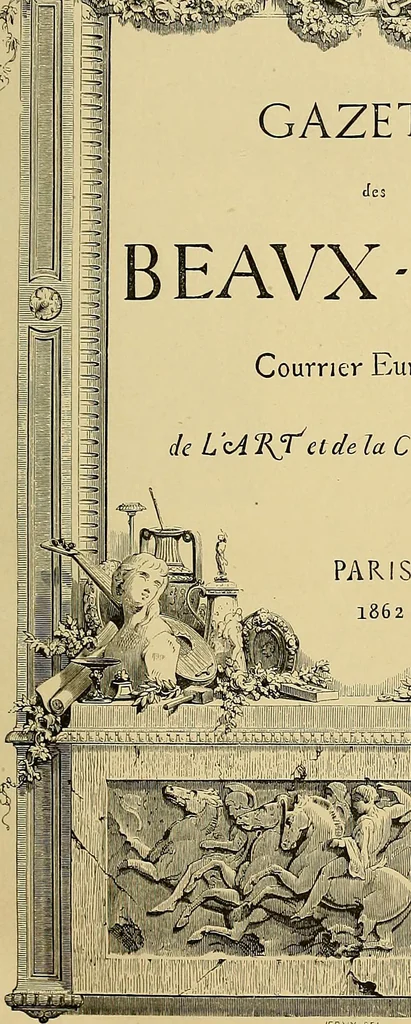 An illustration from Gazette des beaux-arts, 1859, leaf 9