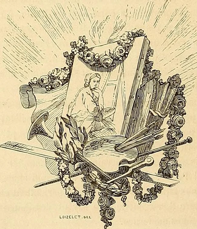 An illustration from Gazette des beaux-arts, 1859, leaf 501