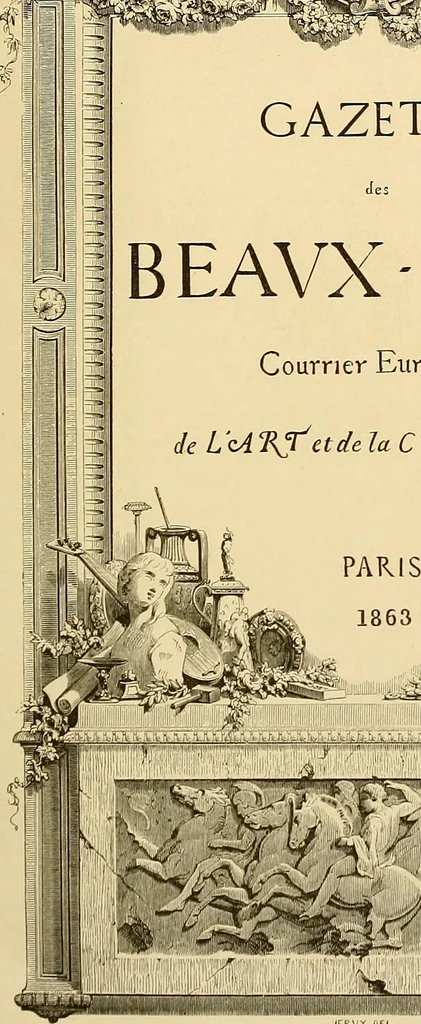 An illustration from Gazette des beaux-arts, 1859, leaf 8